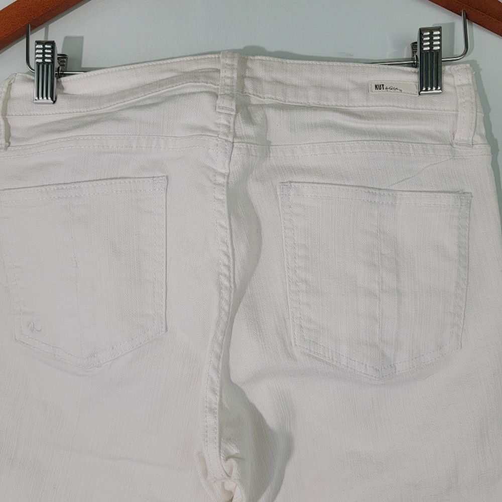 Kut from the Kloth White Denim Jean Shorts - Picture 5 of 10